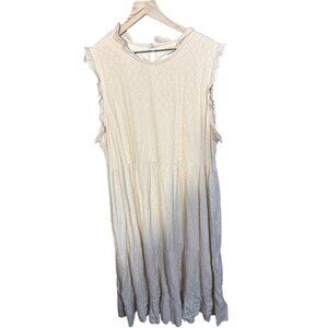 Sweet Magnolia‎ XXL Womens Beige Textured Sleeveless Dress